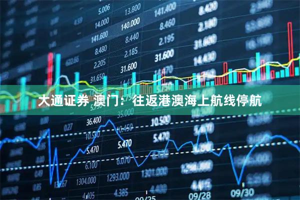 大通证券 澳门：往返港澳海上航线停航