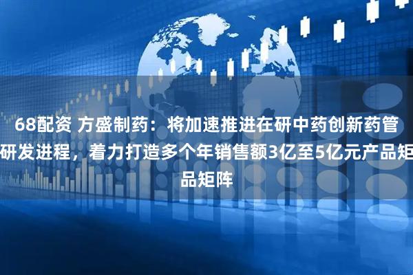 68配资 方盛制药：将加速推进在研中药创新药管线研发进程，着力打造多个年销售额3亿至5亿元产品矩阵